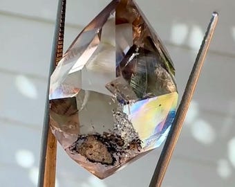 Rainbow Crystal, Jewelry Point, Meditation Gem, Herkimer Diamond Crystals