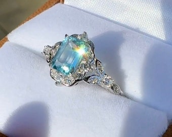 Blå topasring, blå topas silverring, blå topas sterlingsilverring, blå ädelstensring, topasring, topas silverring, blå topas smycken