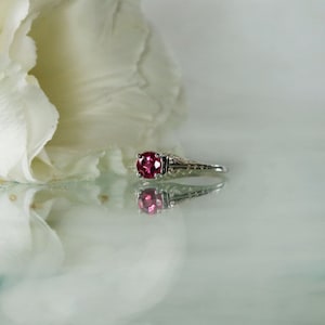 Dainty Pink Tourmaline, Tourmaline Ring, Solitaire Ring, Natural Tourmaline Jewelry, Tourmaline Ring, Tourmaline Rings, October Birthstone