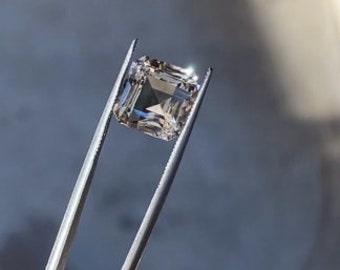 Asscher Cut Herkimer, Herkimer Diamond, AAA Herkimer Diamond, Natural Herkimer Diamond, Ethical Gemstone, Ethical Engagement Ring