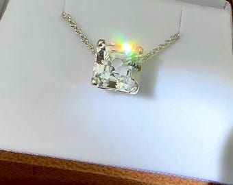Ascher Cut Necklace, Herkimer Jewelry, Diamond Alternative, Conflict Free Gem