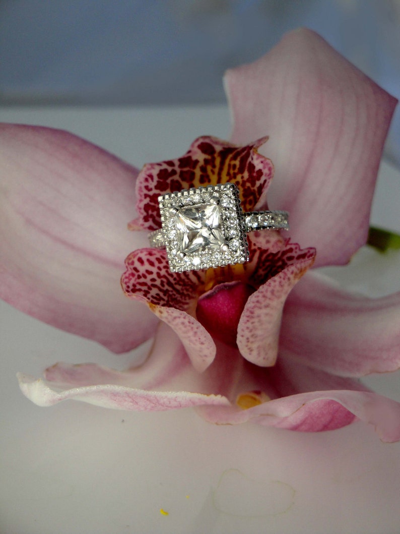 Herkimer Diamond Conflict Free Gemstone Fair Trade Engagement Ring Natural Diamond Alternative Natural Gemstone Sterling Silver