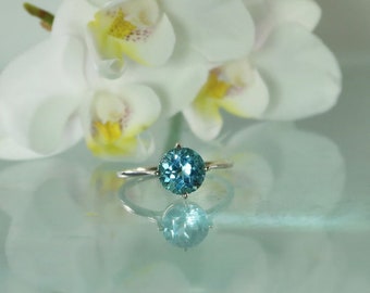 Blue Topaz Ring, Blue Topaz Silver Ring, Blue Topaz Sterling Ring, Blue Gemstone Ring, Topaz Ring, Topaz Silver Ring, Blue Topaz Jewelry