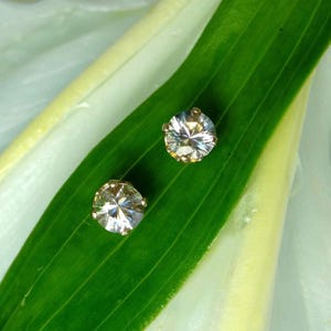 Custom Gold Herkimer Diamond Earrings, Gold Herkimer Earrings, Herkimer Diamond Earrings