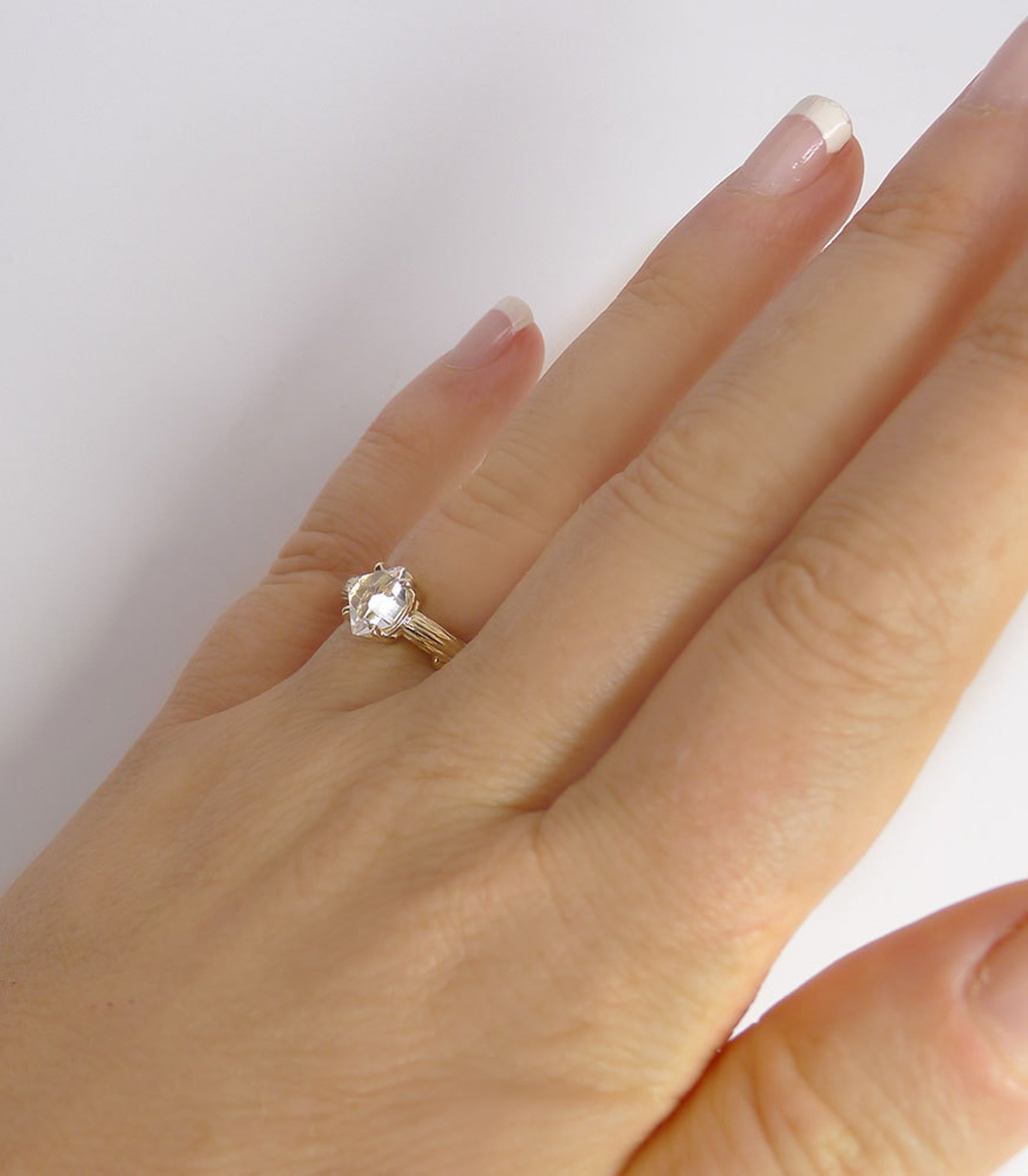 Raw Crystal Wedding Ring Tree Branch Ring Gold Tree Branch Etsy