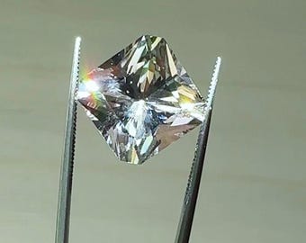 Princess Cut Gemstone, Herkimer Gem, Diamond Alternative