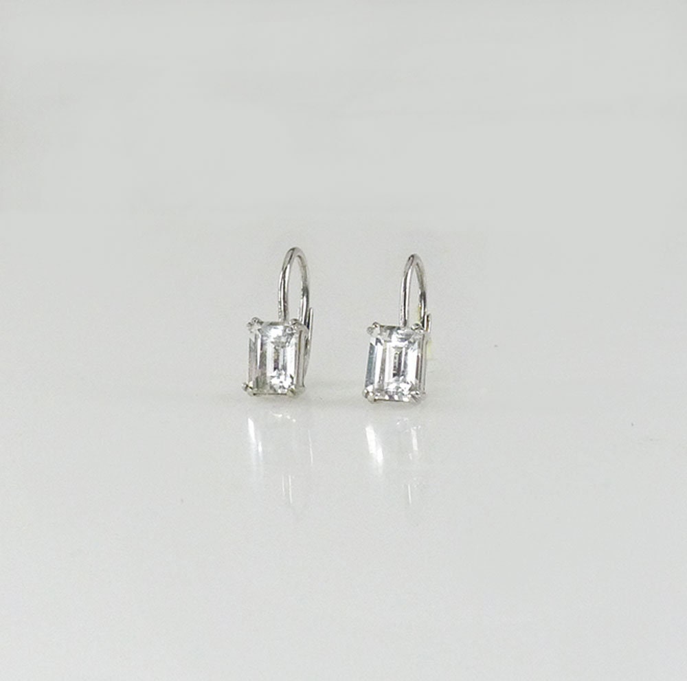 •HERKIMER DIAMOND• silver dangle earrings