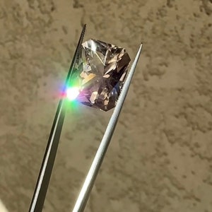 Emerald Cut Gemstone, Herkimer Diamond, Herkimer Diamond Jewelry, Custom Jewelry Design, Diamond Alternative, Conflict Free Jewelry Herkimer image 4