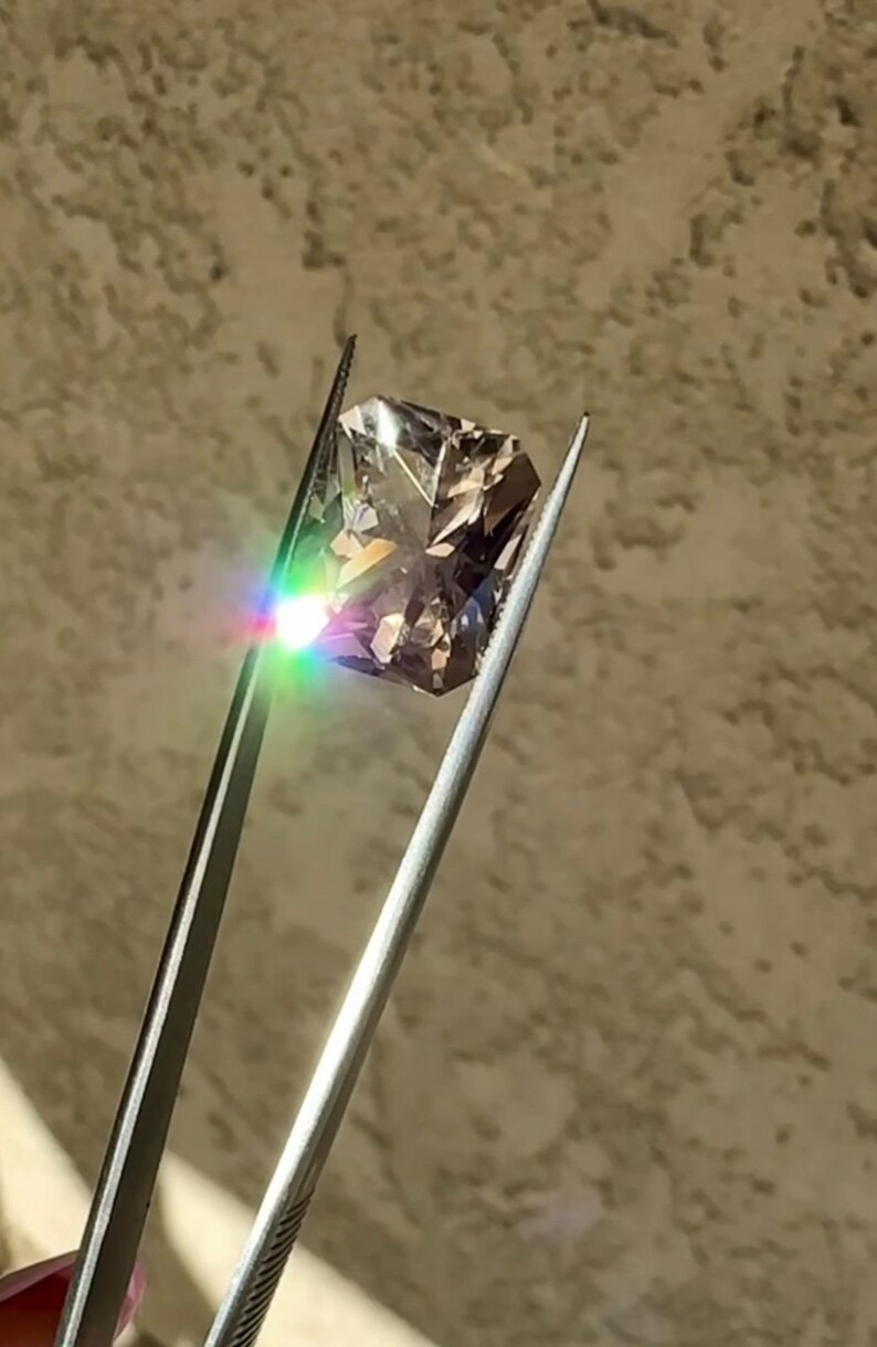 Emerald Cut Gemstone, Herkimer Diamond, Herkimer Diamond Jewelry, Custom Jewelry Design, Diamond Alternative, Conflict Free Jewelry Herkimer image 4
