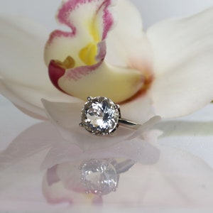 Solitaire Engagement Ring, Herkimer Diamond Ring, Solitaire Herkimer Diamond Ring, Herkimer Diamonds, Solitaire Ring
