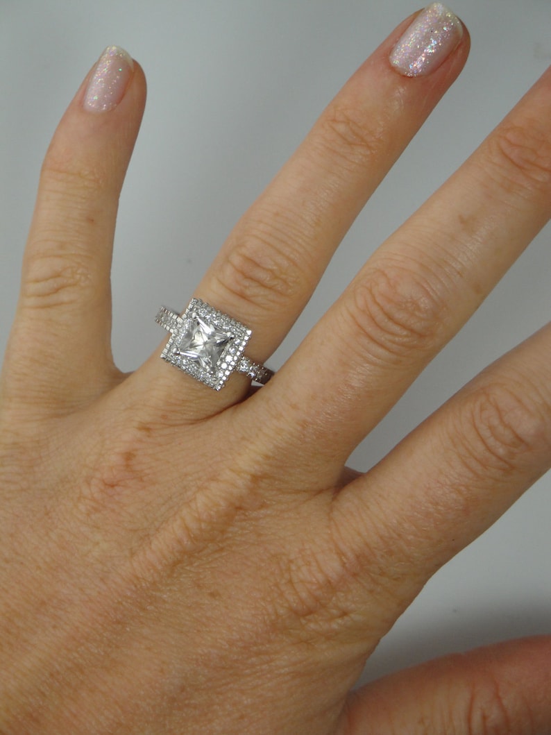 Herkimer Diamond Conflict Free Gemstone Fair Trade Engagement Ring Natural Diamond Alternative Natural Gemstone Sterling Silver