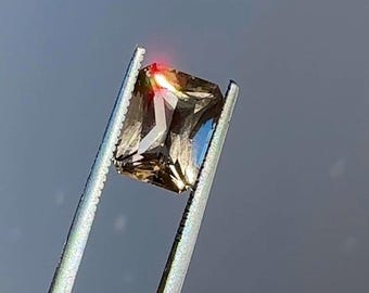 Emerald Cut Gemstone, Herkimer Diamond, Herkimer Diamond Jewelry, Custom Jewelry Design, Diamond Alternative, Conflict Free Jewelry Herkimer