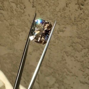 Emerald Cut Gemstone, Herkimer Diamond, Herkimer Diamond Jewelry, Custom Jewelry Design, Diamond Alternative, Conflict Free Jewelry Herkimer image 2