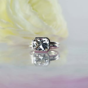Engagement Ring Only, Engagement Set, Bezel Engagment Ring, Wedding Set, Sterling Wedding Set, Bezel Set Ring