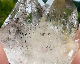 Heart Crystal, Herkimer Crystal, Natural Heart Gem