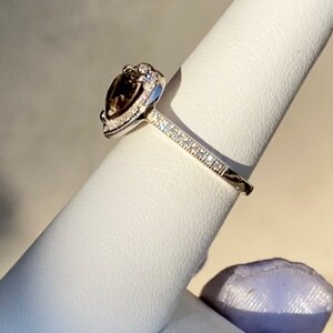 Heart Ring, Heart Engagement Ring, Heart Wedding Set, Herkimer Heart Ring, Unique Engagement Ring, Heart Engagement Ring image 9