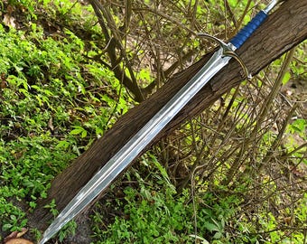 Handmade Elven Style Fantasy Sword – Stainless Steel Decorative Display Collectible