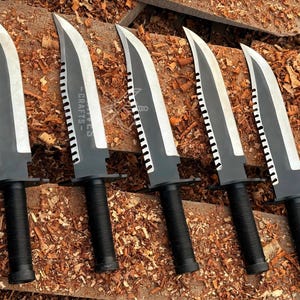 RAMBO knife First Blood Part II Standard Edition with survival kit, 9294 with leather sheath