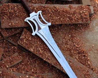 Fully Functional He-Man Power Sword, Handmade Stainless Steel sword & Leather sheath