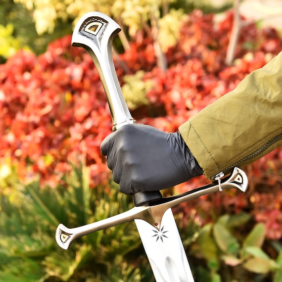 Anduril Sword Handcrafted Royal Fantasy Sword with scabbard – Medieval Inspired – Decorative Display Collectible