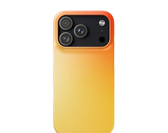 Energía solar - Funda para iPhone con diseño degradado naranja - Funda delgada y minimalista para iPhone 17, 16, 15, 14, 13, 12 y 11.