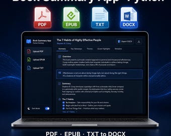 Book Summarizer App - Python