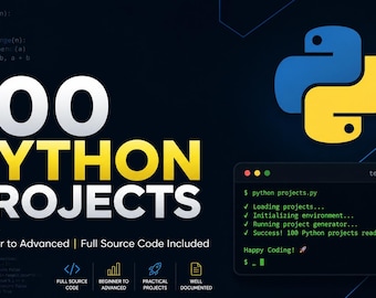 100のPythonプロジェクト（ソースコード付き）｜初心者から上級者まで