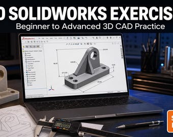 100 SolidWorks-Übungen | 3D-CAD-Praxis für Anfänger bis Fortgeschrittene