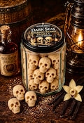 Bourbon Barrel Vanilla Sugar Skulls | Smoked Vanilla Cubes for Coffee, Tea, Cocoa