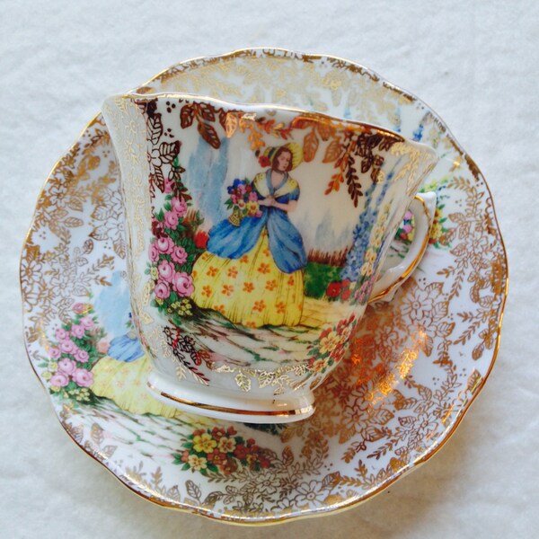 Taza de té hermosa Colclough Vintage