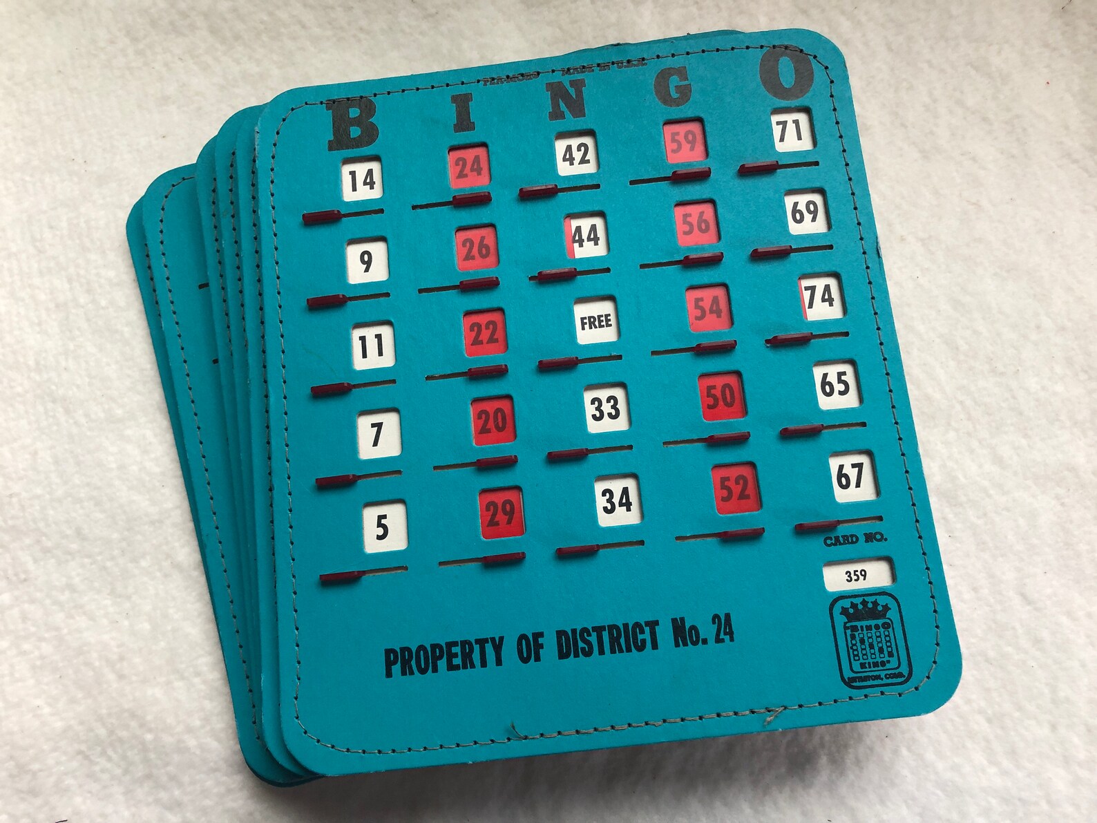 Set of 6 Cardboard Bingo Boards with Sliding Windows Etsy