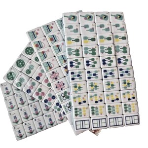 LIMITED EDITION Emerald Pickleball American Mahjong 160 Engraved/Acrylic tiles + Bag image 5