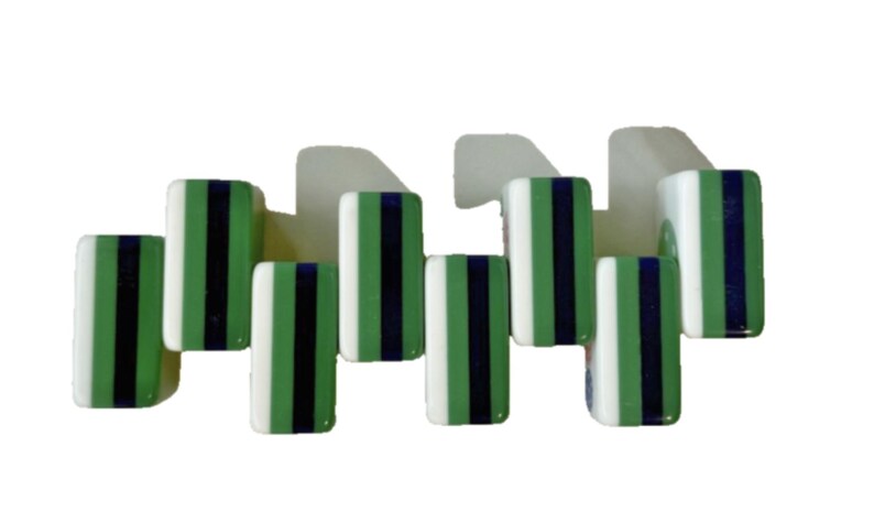 LIMITED EDITION Emerald Pickleball American Mahjong 160 Engraved/Acrylic tiles + Bag image 3