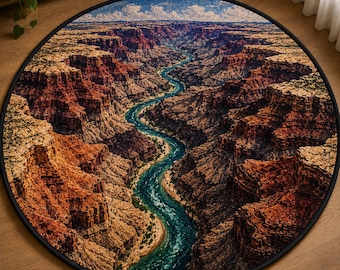 Tapete de boas-vindas para casa – Tapete de entrada inspirado no Grand Canyon, ecológico, anime, 80 cm