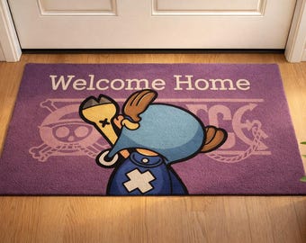 Willkommens-Fußmatte – Inspirierter Eingangsteppich mit Anime-Motiv, umweltfreundlich, 60 cm