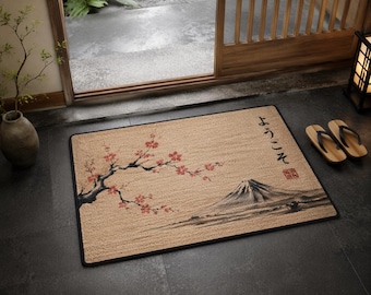Tapete de boas-vindas para casa – Tapete de entrada inspirado em anime, ecológico, 60 cm