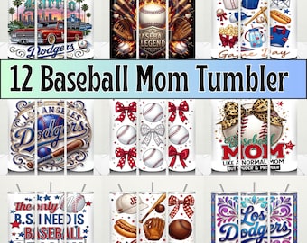13 Baseball Tumbler Wrap Bundle, Dirty Baseball Wrap, Baseball Leopard Tumbler, Baseball Mama Wrap, 20oz Baseball Sublimation Designs PNG