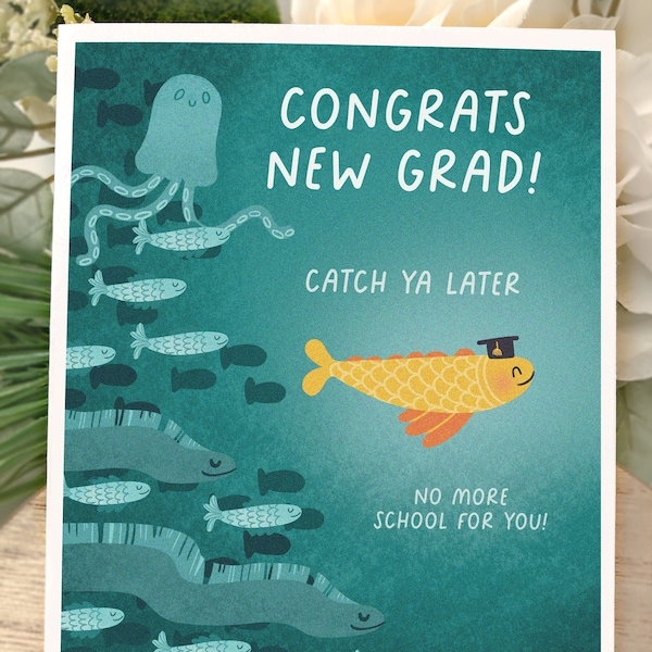 Congratulations New Grad Funny Graduation Card | Law Grad, PhD, PharmD, Nursing School Card, Funny Grad Card, Doctor, Pharmacist, Stationery