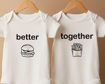 Matching Sibling Shirts | Twin Matching Outfit | Better Together Kids & Baby Apparel, Cute Brother Sister Matching Tees Bodysuits Sweatshirt