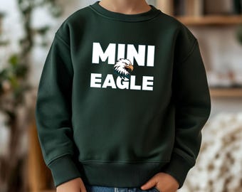 Mini Philly Football Sweatshirt for Kids, Bird Team Youth Crewneck, Philadelphia Game Day Kids Outfit, Philadelphia Football Fan Gift