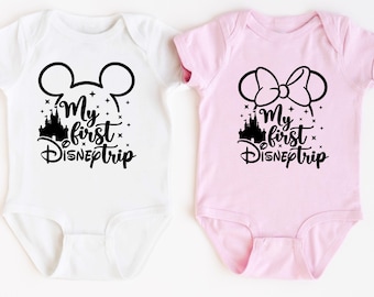 My First Disney Trip Shirt for Kids & Babies, Disney Family Vacation Outfit, Disney Trip Tshirt, Sweatshirt and Bodysuit, Kids Disney Tee