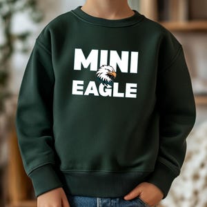 Mini Philly Football Sweatshirt for Kids, Bird Team Youth Crewneck, Philadelphia Game Day Kids Outfit, Philadelphia Football Fan Gift