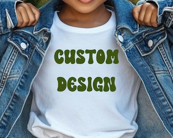 Custom Kids Shirt, Personalized Baby Bodysuit, Custom Toddler Tee, Your Design Shirt, Kids Custom Apparel, Photo Text Shirt Gift