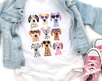 Cute Dog Kids Shirt, Puppy Graphic Tee, Kids Animal Shirt, Dog Lover Gift for Kids, Toddler Dog Shirt, Fun Kids Outfit