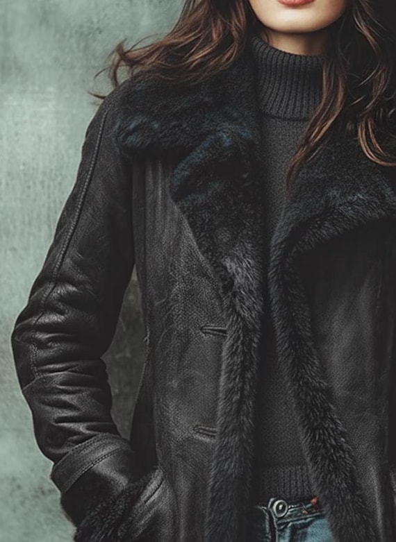lederjacke lammfell ledermantel damen