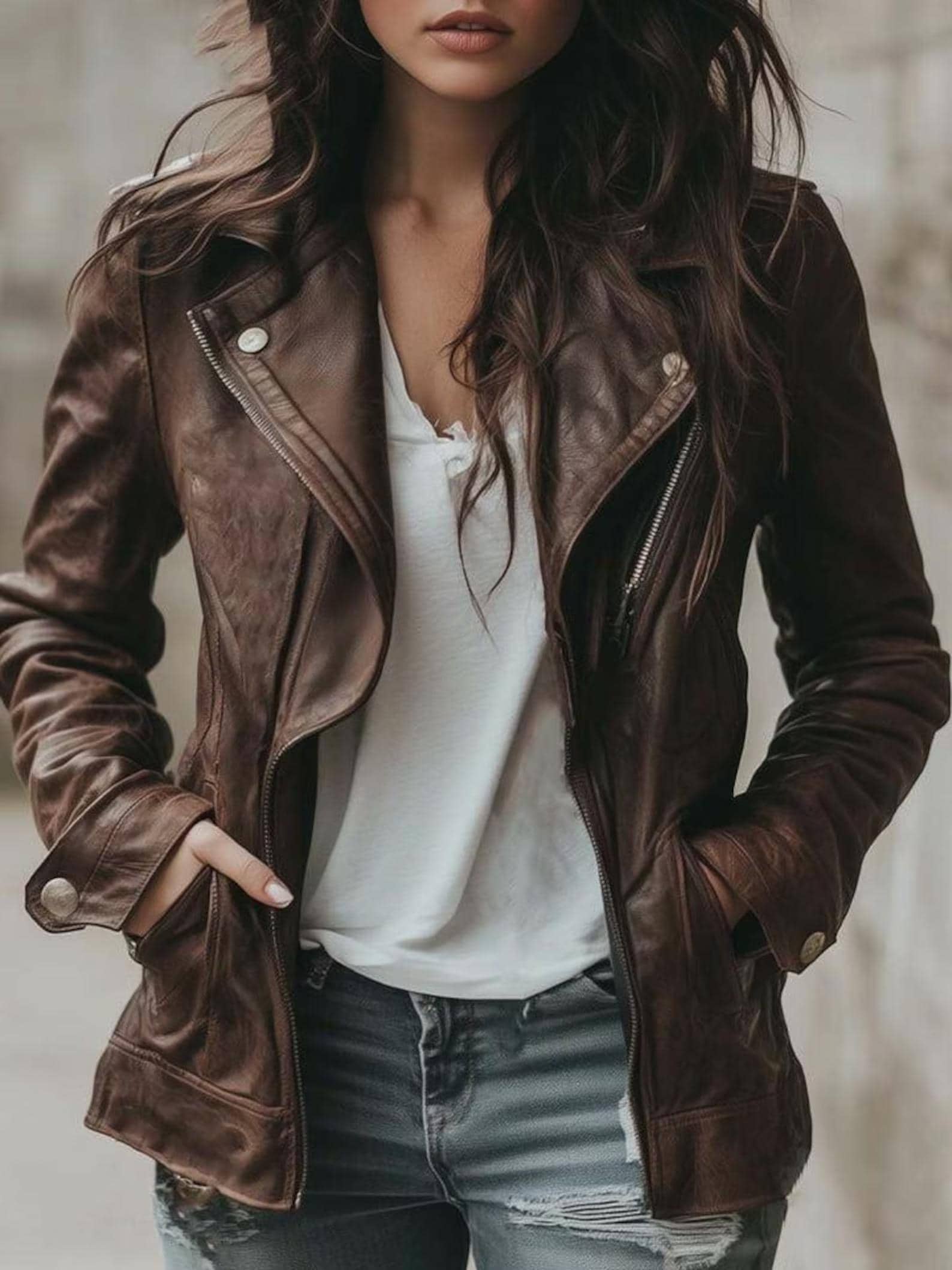 Vintage Nappa Leather Jacket - Etsy Canada