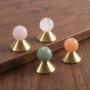 Tirador redondo para armario, tirador esférico para cajón, tirador moderno para cómoda, herrajes para armarios de cocina, pomo para puerta de armario, tirador minimalista para muebles.