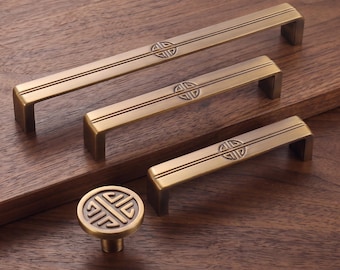 Geometric Cabinet Pulls, Long Drawer Handles, Kitchen Cupboard Hardware, Dresser Wardrobe Door Pulls, Decorative Furniture Handles