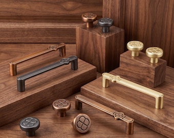 Chinese Knot Cabinet Knobs and Pulls, Decorative Drawer Handles, Kitchen Cupboard Hardware, Dresser Wardrobe Handles, Furniture Hardware
