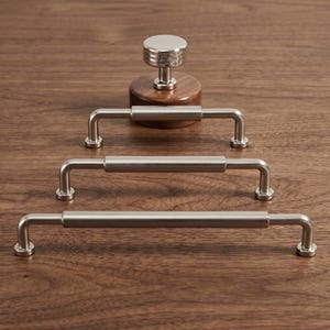 Tirador redondo para armario, tirador moderno para cajón, tirador texturizado para armario de cocina, tirador para puerta de cómoda o armario, herrajes minimalistas para muebles.